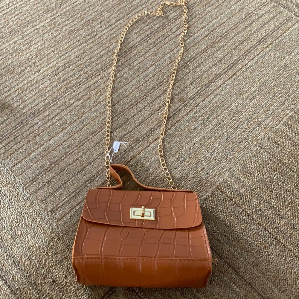 Brand new brown cross body purse
